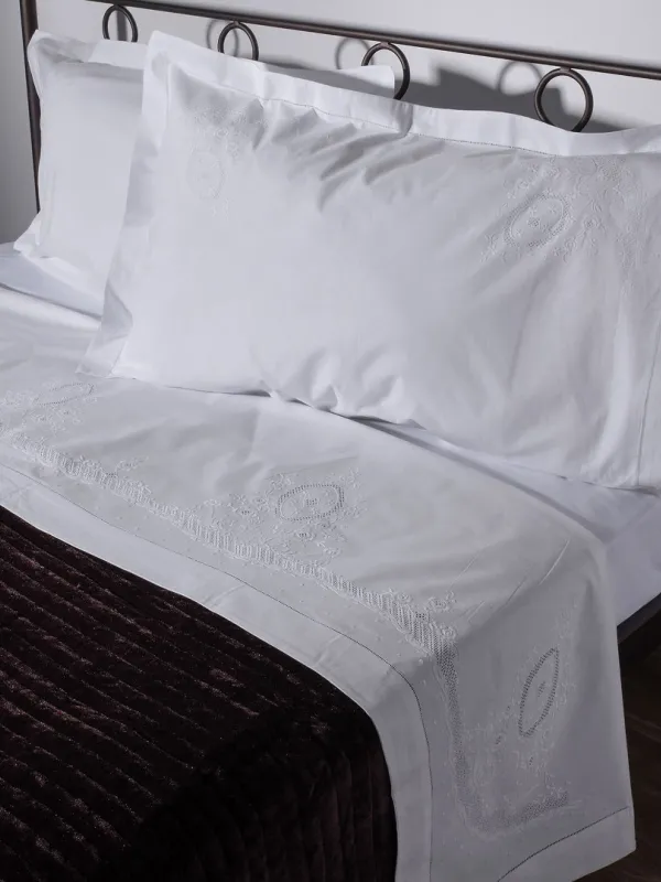 Προϊόν ΧΕΙΡΟΠΟΙΗΤΟ ΣΕΝΤΟΝΙ 2471 ΤΡΙΩΝ ΤΕΜΑΧΙΩΝ (225CM X 270CM) ΛΕΥΚΟ Εικόνα