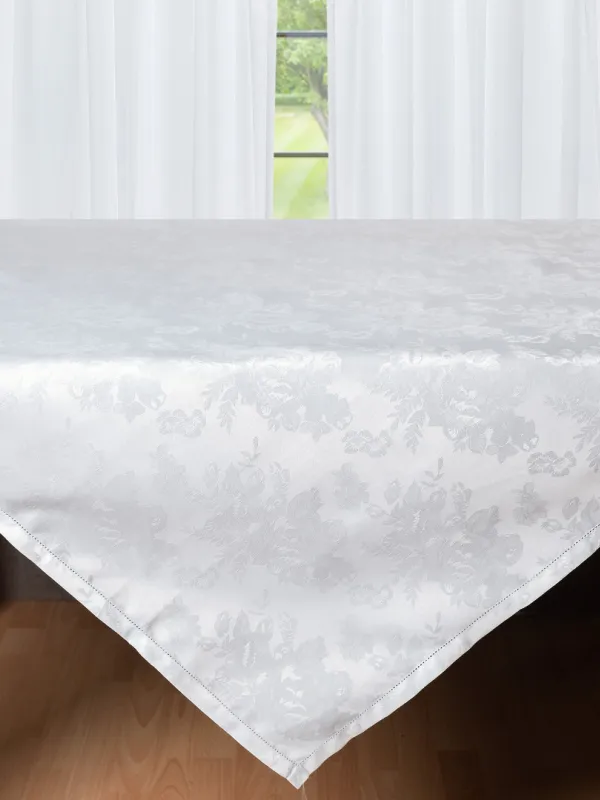 Προϊόν Ζακάρ τραπεζοκαρέ HLS010 (140cm x 140cm) λευκό Εικόνα