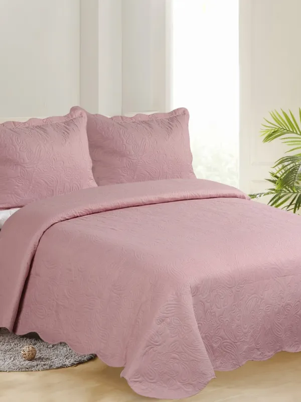 Προϊόν Μονό κουβερλί solid (160cm x 220cm + 1 x 50cm x 70cm ) amethyst/cream Εικόνα