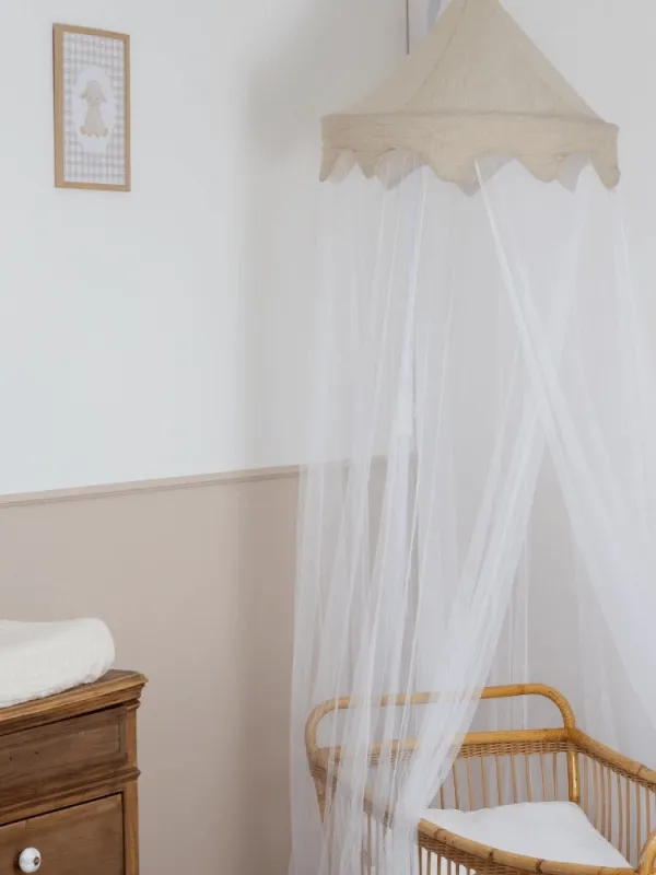 Προϊόν Κουνουπιέρα Τούλινη με Μπεζ Θόλο - Trois Kilos Sept Εικόνα