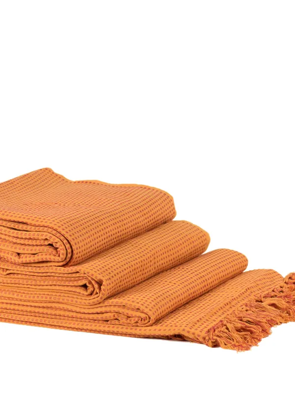 Προϊόν ΡΙΧΤΑΡΙΑ dobby (180cm x 180cm/180cm x 250cm/180cm x 300cm) πορτοκαλί Εικόνα