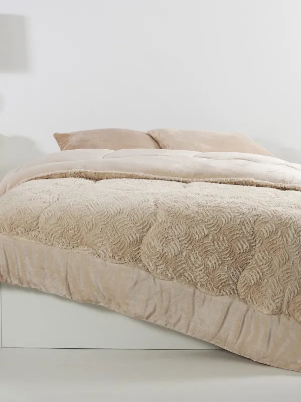 Προϊόν Κουβερτοπάπλωμα pv plush (240cm x 260cm) cream Εικόνα