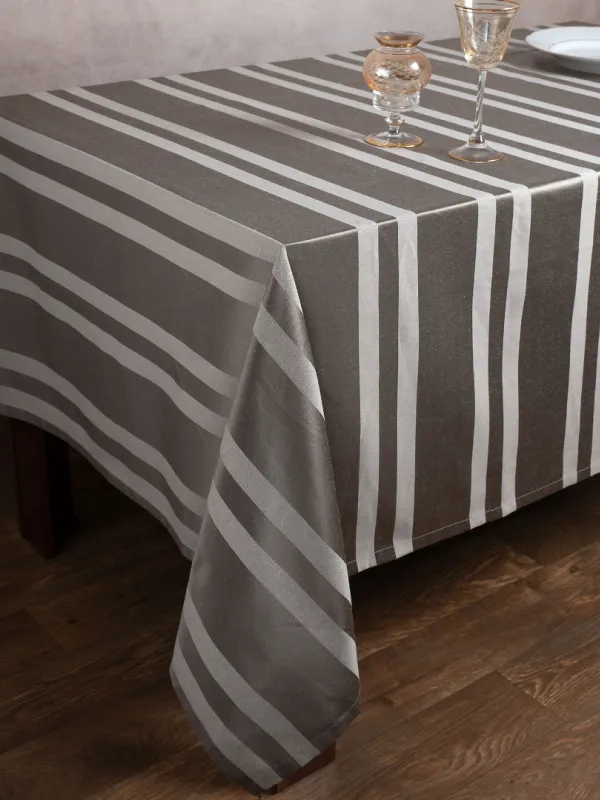 Προϊόν Ριγέ τραπεζομάντηλο dimitra (150cm x 230cm) γκρί Εικόνα