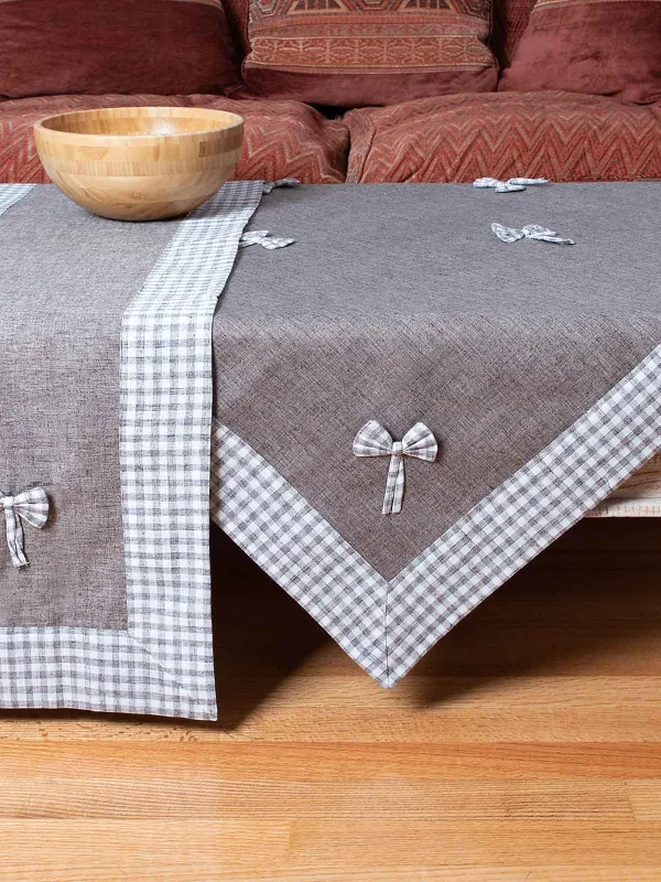 Προϊόν τραβέρσα (45cm x 170cm) bow καφέ Εικόνα