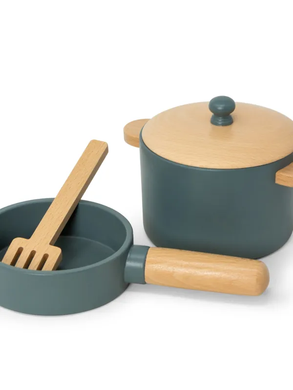 Προϊόν Σετ Ξύλινη Κατσαρόλα και Τηγάνι - Mama Memo Εικόνα