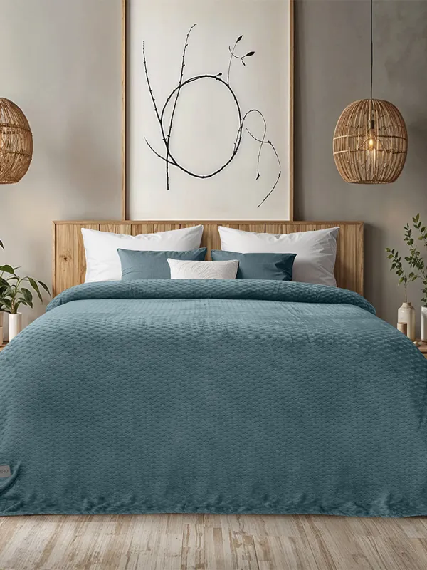 Προϊόν LINO Κουβέρτα Υπέρδιπλη (220x240) Flannel Lofti Ντένιμ Εικόνα