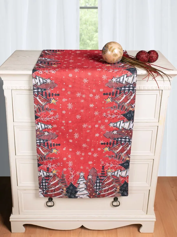 Προϊόν Χριστουγεννιάτικη Τραβέρσα με στάμπα (45cm x 170cm) ks2025-2 Εικόνα