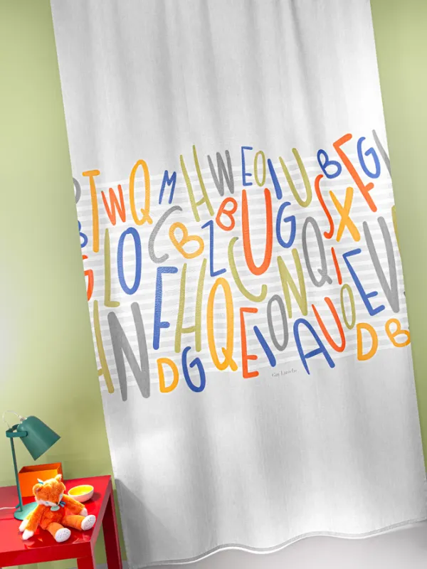 Προϊόν Βρεφική Κουρτίνα Letters Multi  Εικόνα