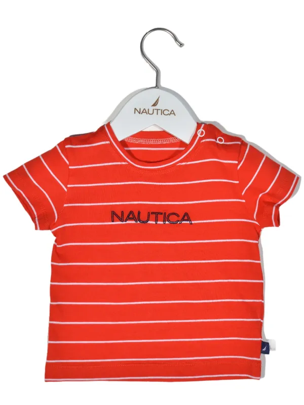 Προϊόν T-Shirt Jersey Organic Design 16 Κόκκινο Ριγέ 74cm 6-9 μηνών Εικόνα