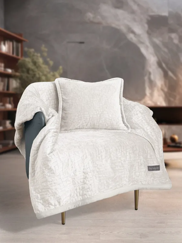 Προϊόν Ριχτάρι Bolzano Ivory + Διακοσμητικό Μαξιλάρι Εικόνα