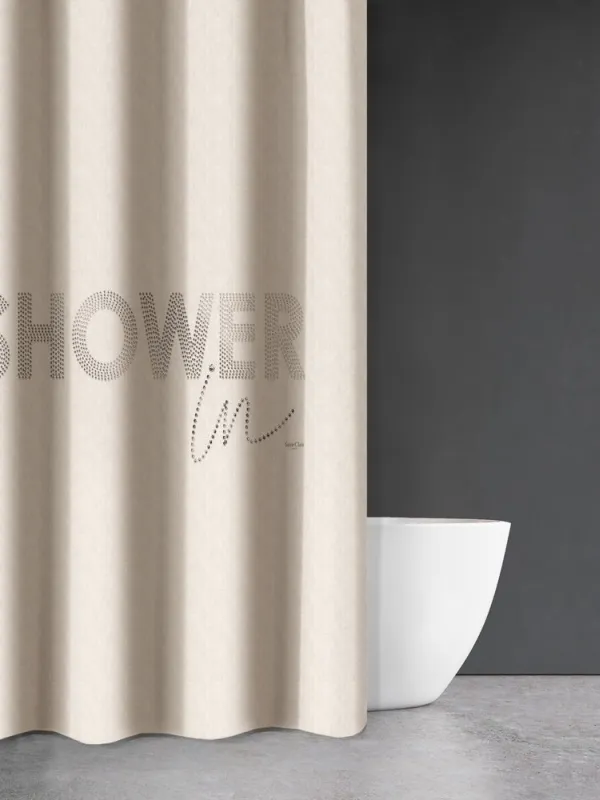 Προϊόν Κουρτίνα Μπάνιου Abstract Des 111 με Κρίκους  Εικόνα