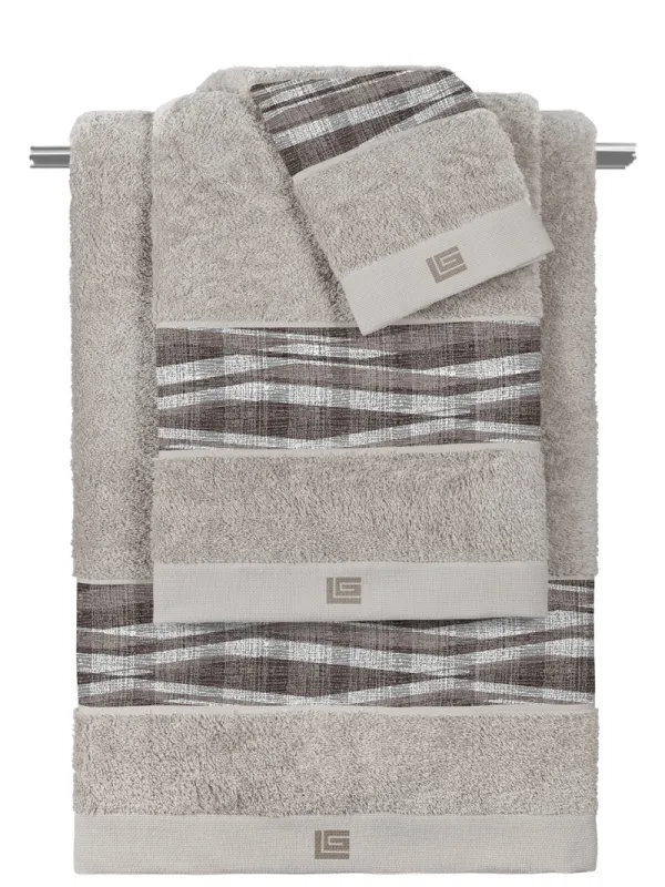 Προϊόν Σετ 3τμχ. Πετσέτες Active Taupe-Silver Εικόνα