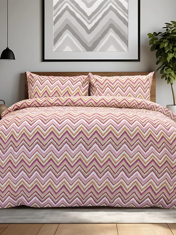 Προϊόν LINO Σετ Σεντόνια Μονά (170x260) Flots Ροζ Εικόνα