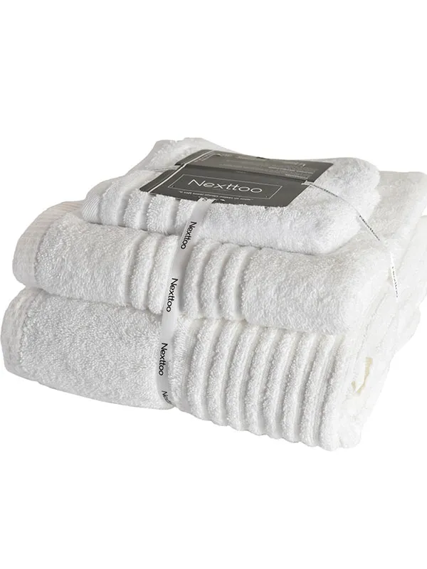 Προϊόν ΝΕΧΤ 5005 ΣΕΤ ΠΕΤΣΕΤΕΣ 600GR 100%CΟΤ ΡΕΝΝΙΕ 3ΤΕΜ WΗΙΤΕ Εικόνα