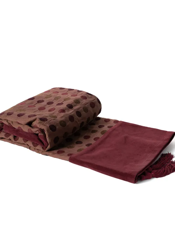 Προϊόν ΡΙΧΤΑΡΙΑ 602 πουά (150cm x 180cm) μπορντώ Εικόνα