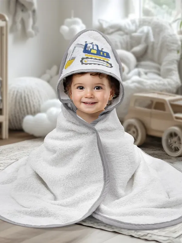 Προϊόν LINO Κάπα Βρεφική (75x75) Trattore Λευκό Εικόνα