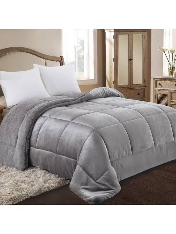 Προϊόν ΚΟΥΒΕΡΤΟΠΑΠΛΩΜΑ KING SIZE 240X260 ADAM HOME (805) GREY Εικόνα