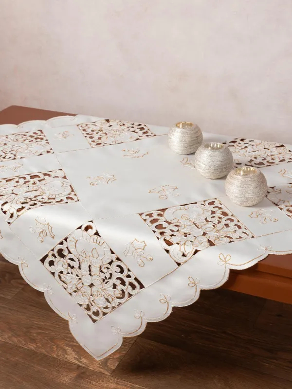 Προϊόν Καρέ χριστουγεννιάτικο 1180 (85cm x 85cm) ivory Εικόνα