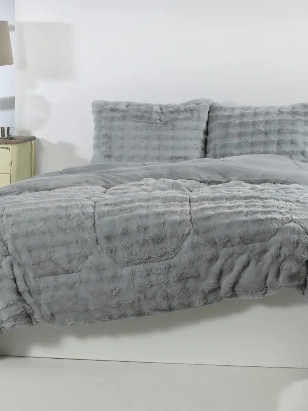 Προϊόν Κουβερτοπάπλωμα burble (240cm x 260cm +2 x50cm x 70cm) γκρί Εικόνα