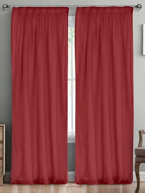 Προϊόν LINO ΚΟΥΡΤΙΝΑ LINE ΜΕ ΤΡΕΣΑ 401 RED 145X295 Εικόνα