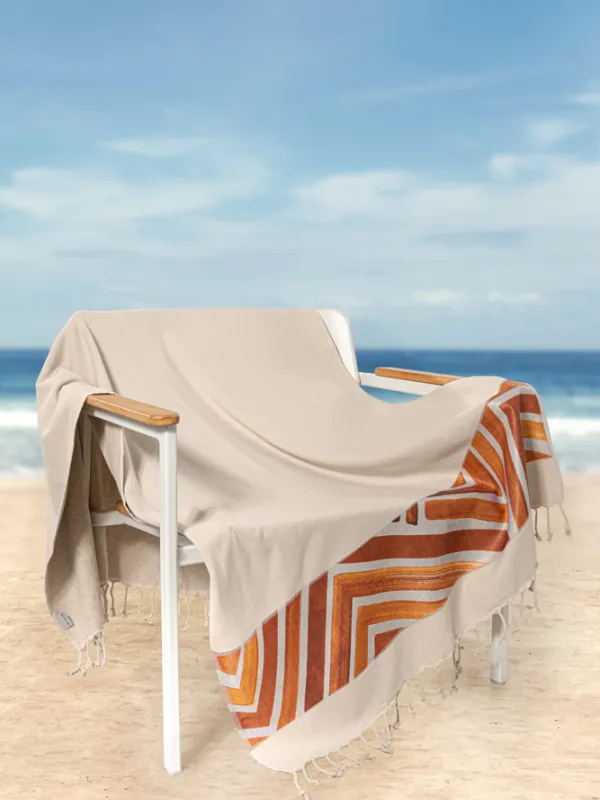 Προϊόν Πετσέτα Θαλάσσης Pestemal 19 Beige  Εικόνα