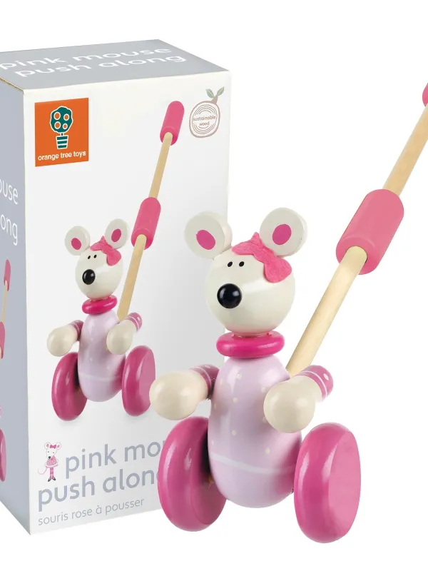 Προϊόν Παιχνίδι Ώθησης Pink Mouse Orange Tree Toys (FSC®) Εικόνα