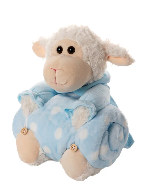 Προϊόν ΒΕΒΕ FLANNEL ΚΟΥΒΕΡΤΑΚΙ (80cm x 120cm) αρνάκι σιέλ Εικόνα