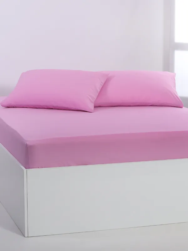 Προϊόν Βαμβακερό σεντόνι essentials (245cm x 267cm) pastel levander Εικόνα