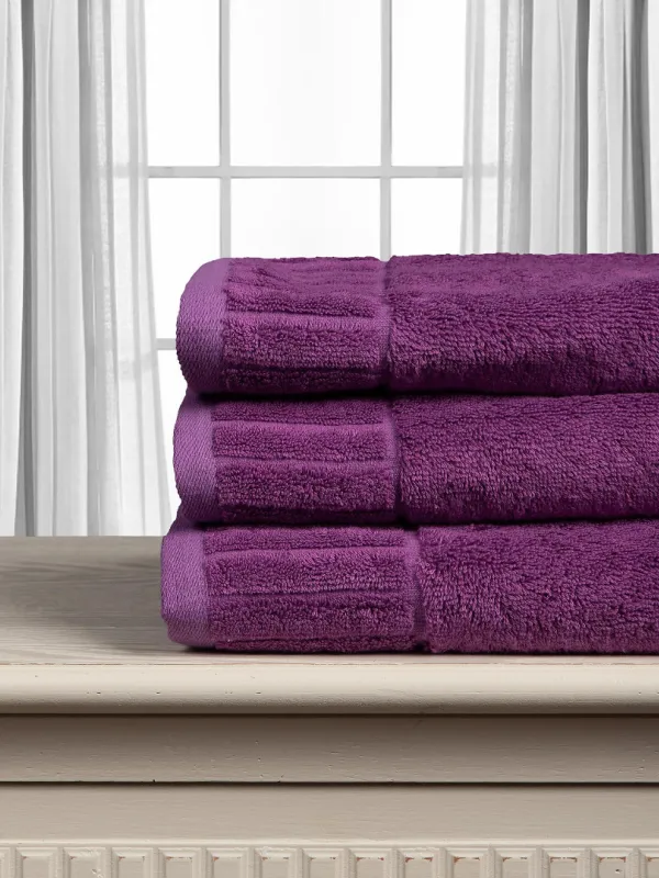 Προϊόν Βαμβακερή πετσέτα ΜΕΛΩΔΙΑ 600gsm (75cm x 150cm) purple Εικόνα