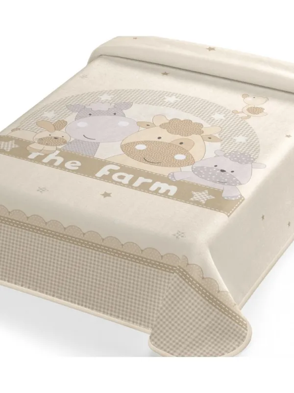 Προϊόν ΚΟΥΒΕΡΤΑ ΙΣΠΑΝΙΑΣ ΑΓΚΑΛΙΑΣ 80X110 BELPLA STER 664 BEIGE Εικόνα