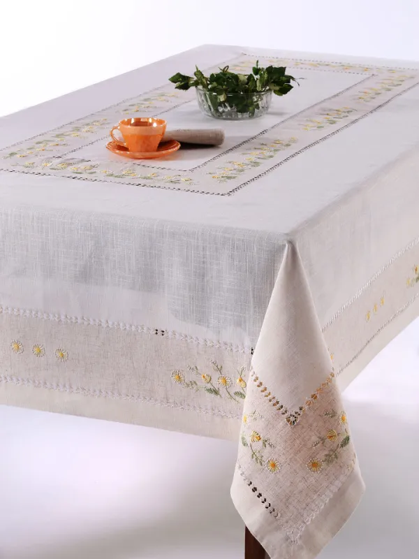 Προϊόν Χειροποίητο τραπεζομάντηλο 9858 (170cm x 220cm) κίτρινο Εικόνα
