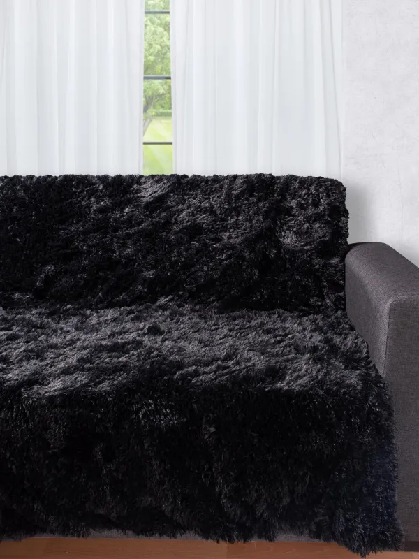 Προϊόν Διακοσμητικό μαλλιαρό ριχτάρι 5336 (145cm x 195cm) μαύρο Εικόνα