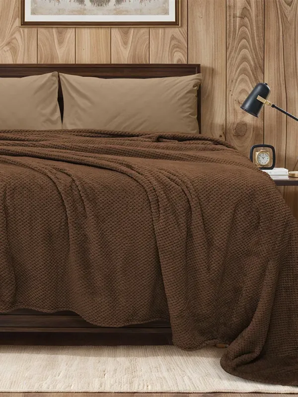 Προϊόν LINO Κουβέρτα Υπέρδιπλη(220x240) Fleece Napnest Καφέ Εικόνα