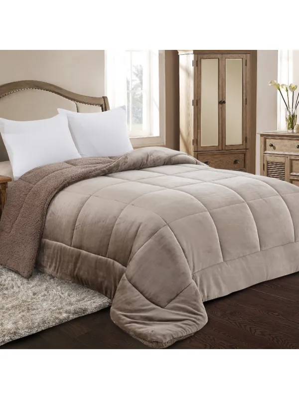 Προϊόν ΚΟΥΒΕΡΤΟΠΑΠΛΩΜΑ KING SIZE 240X260 ADAM HOME (805)  MOCHA Εικόνα
