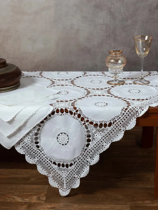 Προϊόν Βαμβακερό καρέ με πλεκτό 371 (110cm x 110cm) Εικόνα