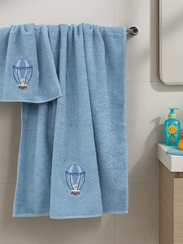 Προϊόν LINO Σετ Πετσέτες Παιδικές 2 τμχ (50x90,70x140) Paloncino Μπλε Εικόνα