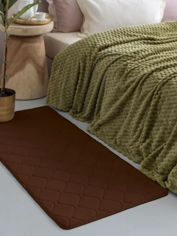 Προϊόν Ταπέτο κρεβατοκάμαρας αντιολισθητικό 66x140 MEMO BROWN Εικόνα