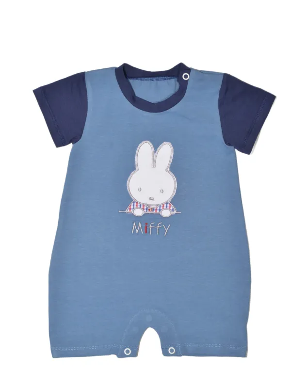 Προϊόν Miffy Des.19 Φορμάκι Καλοκαιρινό Μπλε Μεσαίο Με Κέντημα 9-12 Mηνών/74 cm Εικόνα