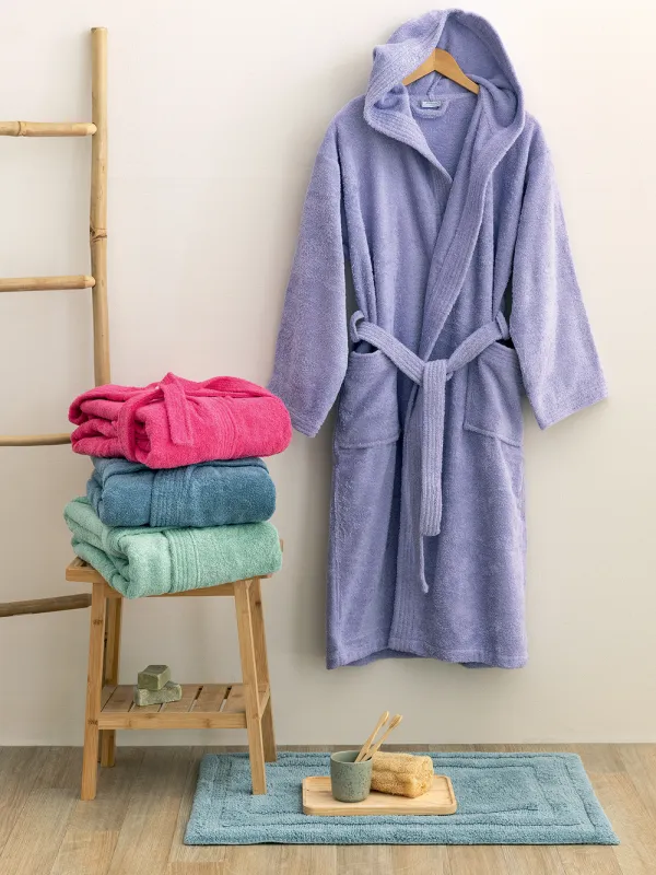 Προϊόν Μπουρνούζι με Κουκούλα Kids Bath JUNIOR LAVANDER 12-14 Εικόνα