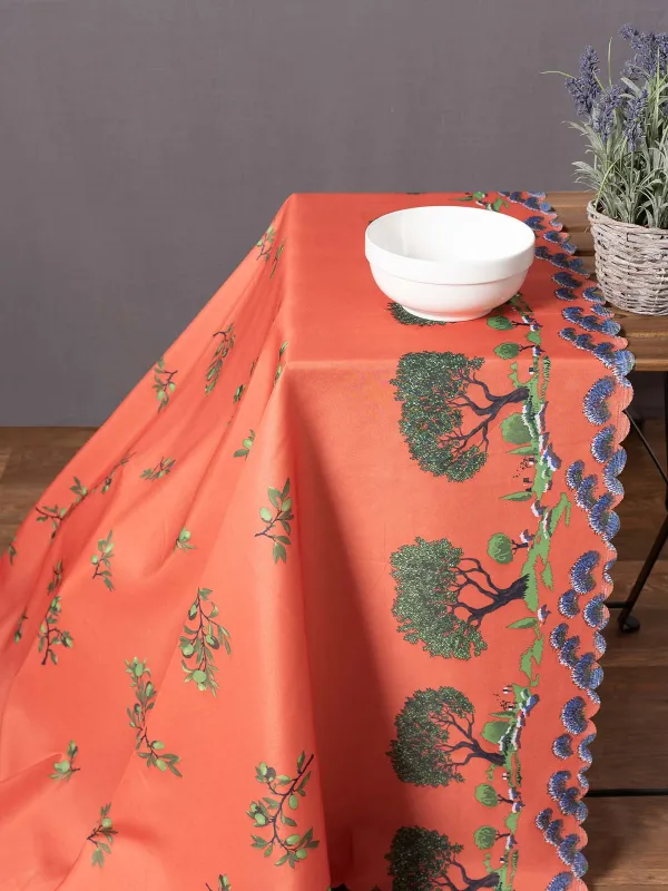 Προϊόν τραπεζομάντηλα (140cm x 240cm) mod2 κεραμιδί Εικόνα