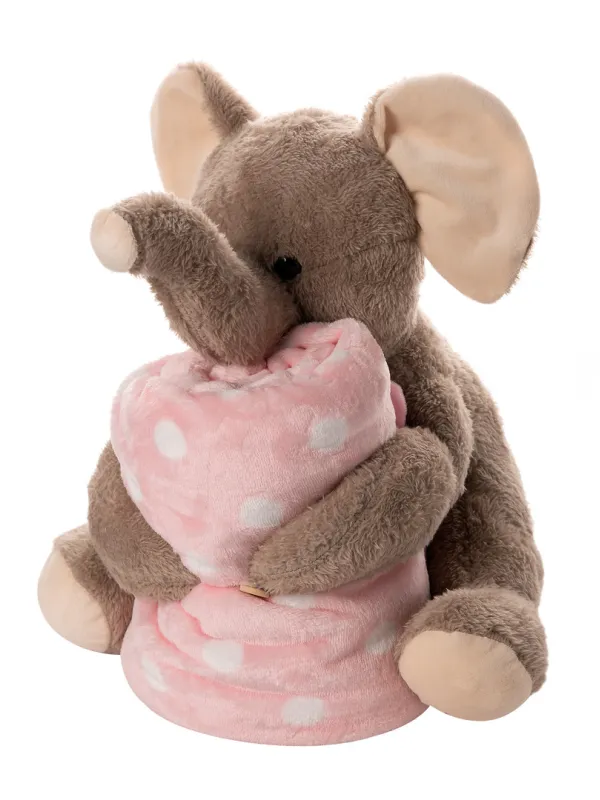 Προϊόν ΒΕΒΕ FLANNEL ΚΟΥΒΕΡΤΑΚΙ (80cm x 120cm) μπέζ ελεφαντάκι ρόζ Εικόνα