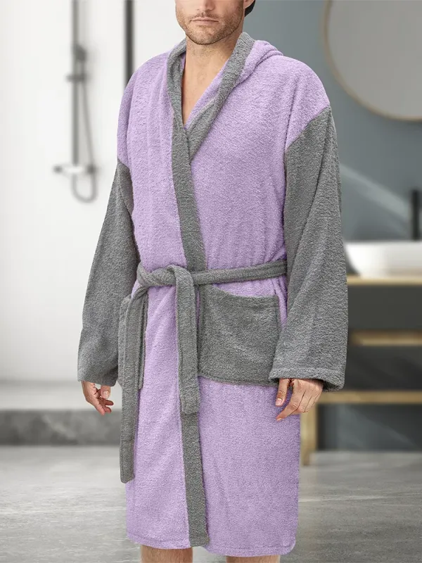 Προϊόν LINO Μπουρνούζι με κουκούλα Medium Revel Μωβ Εικόνα