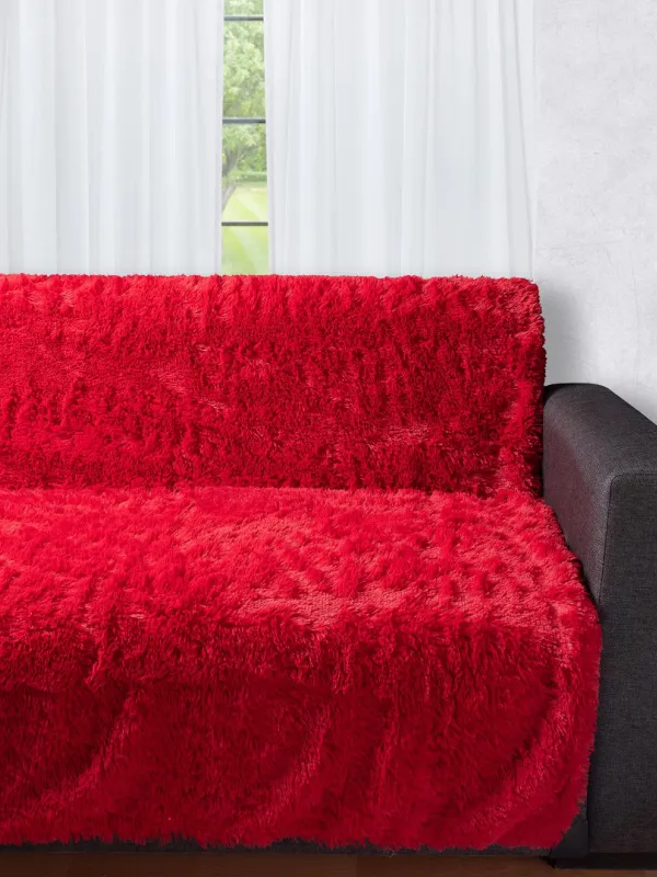 Προϊόν Διακοσμητικό μαλλιαρό ριχτάρι 5336 (145cm x 195cm) κόκκινο Εικόνα