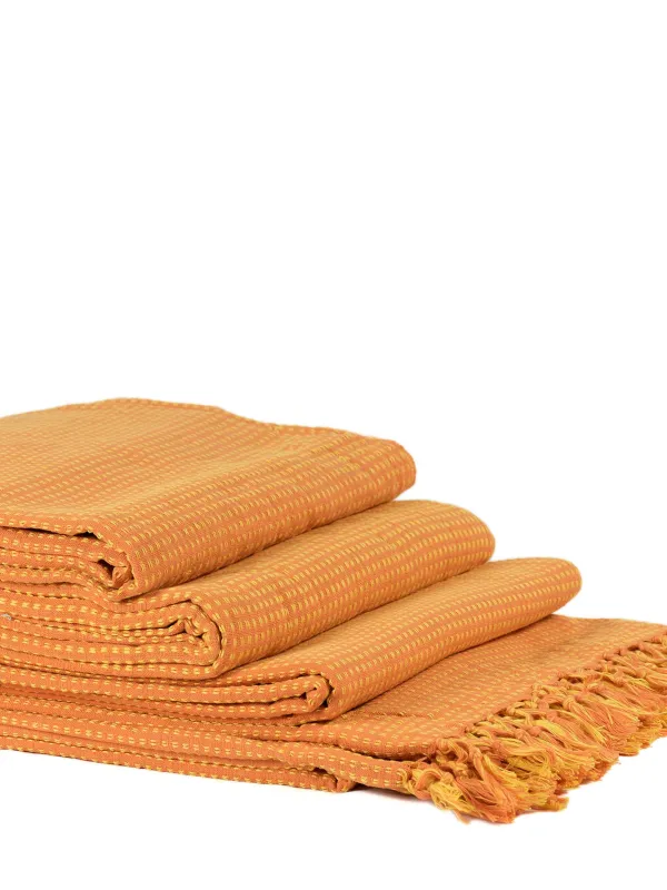 Προϊόν ΡΙΧΤΑΡΙΑ dobby (180cm x 180cm/180cm x 250cm/180cm x 300cm) πορτοκαλί/κίτρινο Εικόνα
