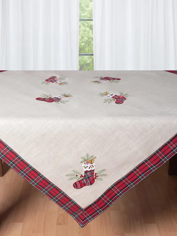 Προϊόν χριστουγεννιάτικο τραπεζοκαρέ ( 140cm x 140cm) 4079 Εικόνα