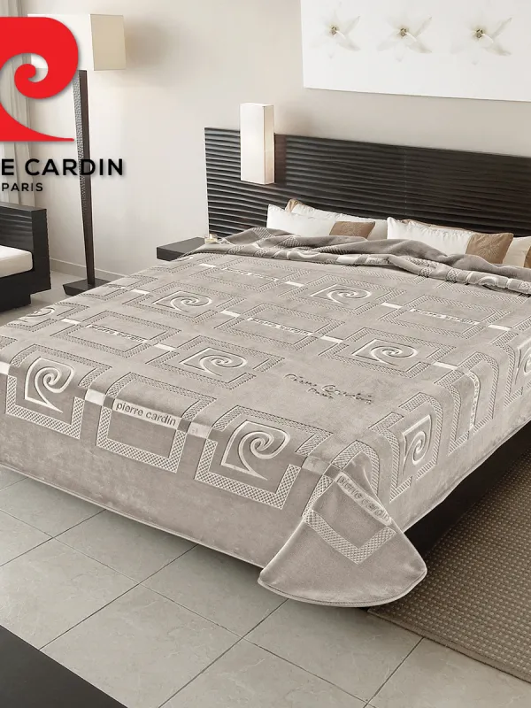 Προϊόν ΚΟΥΒΕΡΤΑ ΥΠΕΡΔΙΠΛΗ 220X240 PIERRE CARDIN NANCY 657  TAUPE(55) Εικόνα