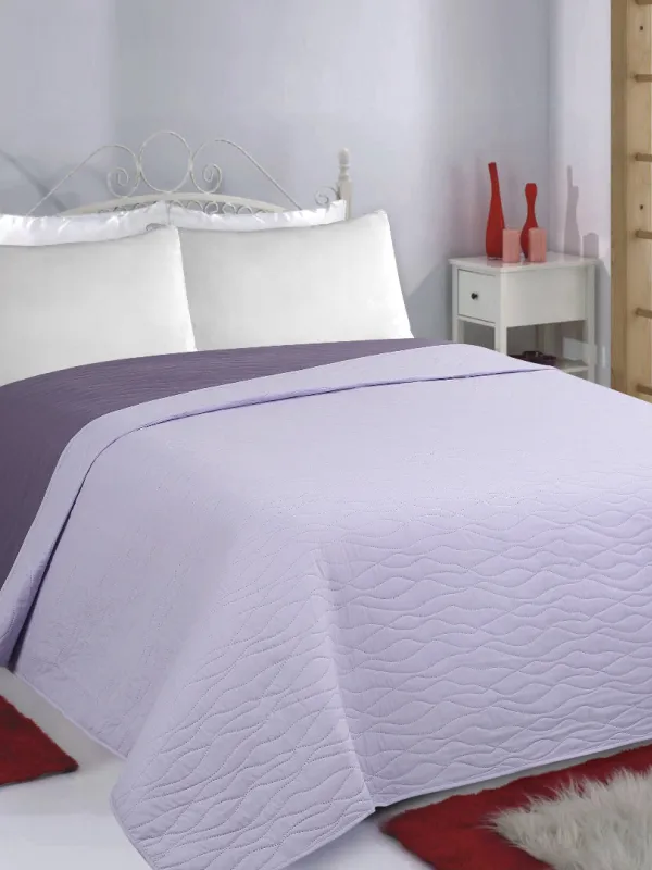Προϊόν ΚΟΥΒΕΡΛΙ σετ (240cm x 260cm) WAVES lila/purple Εικόνα