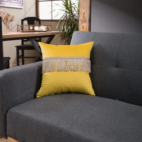 Προϊόν Μαξιλαροθήκη Velvet 14 Με Κρόσι - 45x45cm με γέμιση Εικόνα