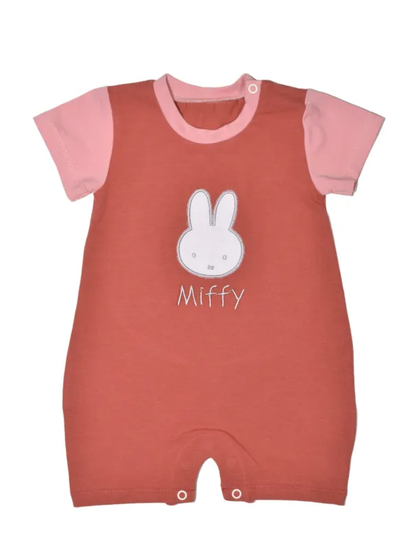 Προϊόν Miffy Des.17 Φορμάκι Καλοκαιρινό  Ροζ Σκούρο Με Κέντημα 3-6 Mηνών/62 cm Εικόνα