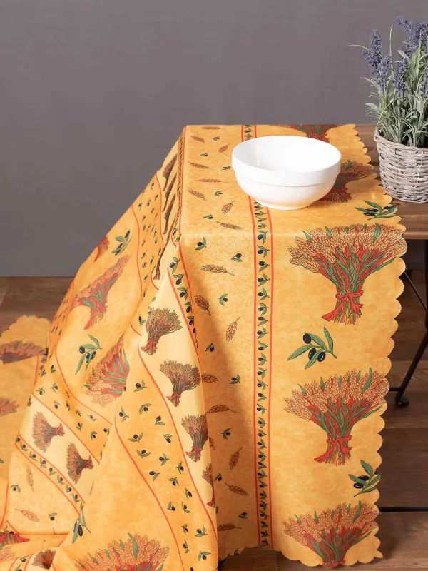 Προϊόν τραπεζομάντηλα (140cm x 240cm) mod3 κίτρινο Εικόνα